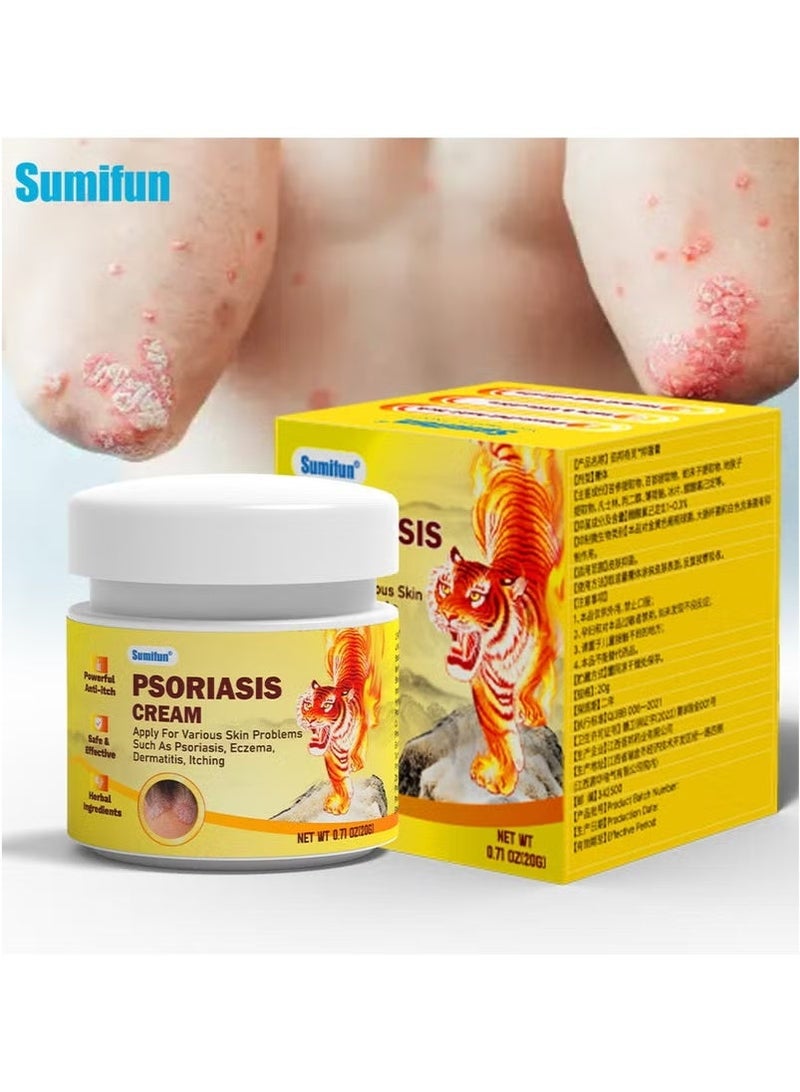 Sumifun Psoriasis Cream for Multiple Skin Problems, such as Psoriasis, Eczema, Dermatitis, and Itching (20g) - Image 5